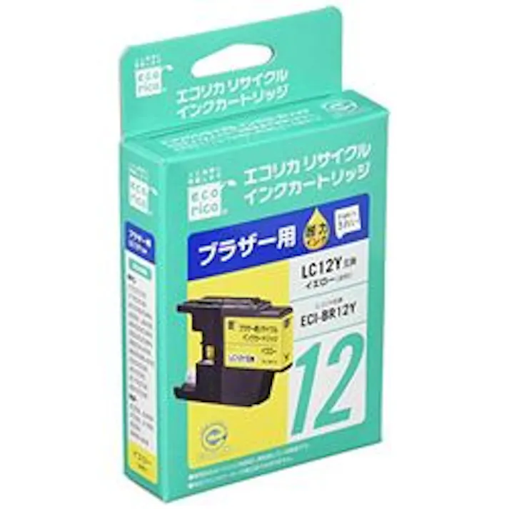 LC12Y互換 エコリカ リサイクルインク ブラザー イエロー メーカー在庫品