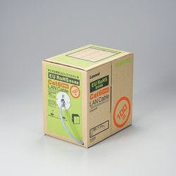 EU RoHS準拠 CAT6 LANケーブル 100m リール巻 ブルー パソコン・周辺機器