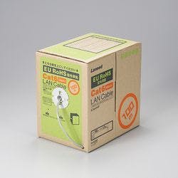 カテゴリ6A LANケーブルのみ ブルー 100m KB-T6A-CB100BL | パソコン