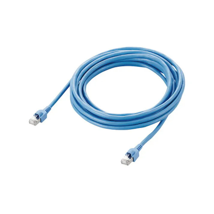 EU RoHS準拠 CAT5E STPケーブル 5m 簡易パッケージ ブルー
