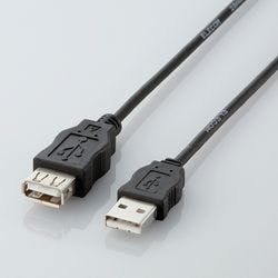 EU RoHSwߏUSBP[u 1.0m ubN USB-ECOEA10 p\REӋ@