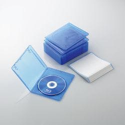 スリムBlu-rayディスクケース(1枚収納タイプ10枚セット)クリアブルー パソコン・周辺機器 スリムBlu-rayディスクケース(1枚収納タイプ10枚セット)クリアブルー パソコン・周辺機器