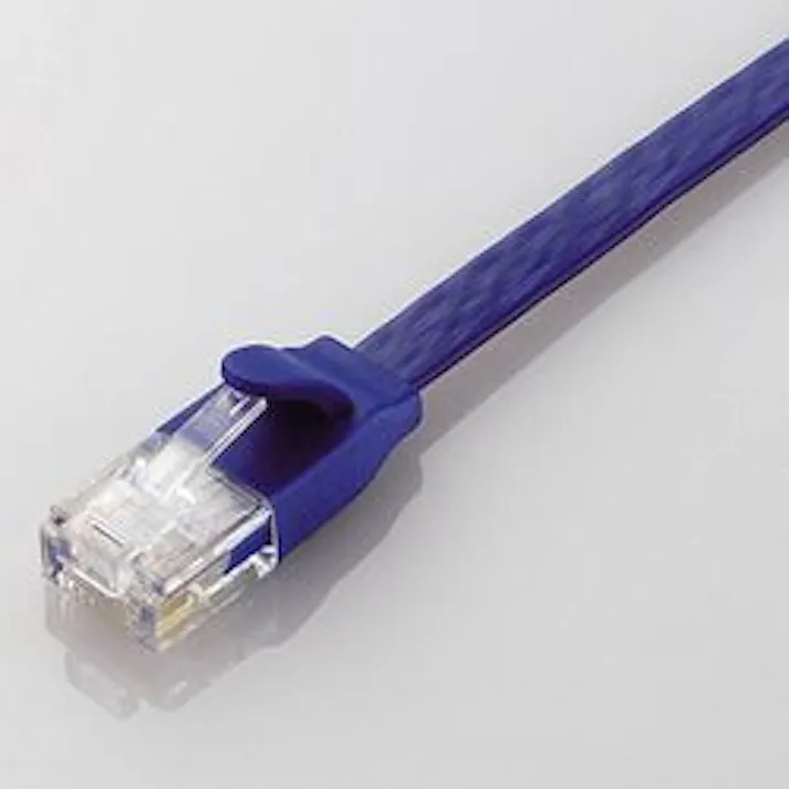 CAT6A準拠 GigabitフラットLANケーブル 2m(ブルー) LD-GFA BM2 メーカー在庫品