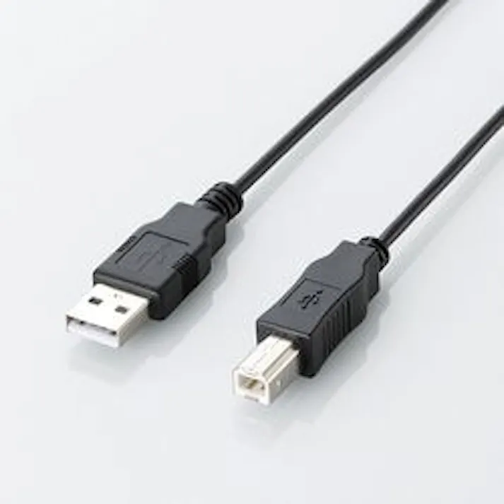 エコUSB2.0ケーブル A-Bタイプ エコ 1m ブラック U2C-JB10BK メーカー在庫品