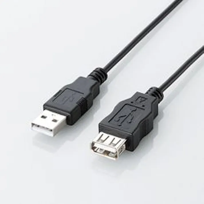 エコUSB2.0延長ケーブル A-Aメス エコ 1.5m ブラック U2C-JE15BK メーカー在庫品