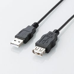 エコUSB2.0延長ケーブル A-Aメス エコ 3m ブラック U2C-JE30BK パソコン・周辺機器 エコUSB2.0延長ケーブル A-Aメス エコ 3m ブラック U2C-JE30BK パソコン・周辺機器