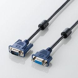 フェライトコア付 スリム同軸ディスプレイ延長ケーブル 5.0m パソコン・周辺機器 フェライトコア付 スリム同軸ディスプレイ延長ケーブル 5.0m パソコン・周辺機器