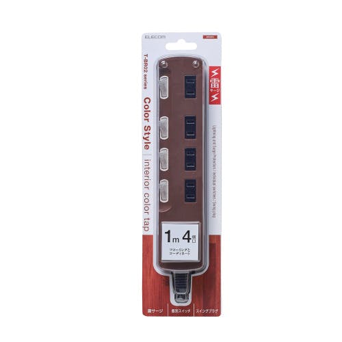 延長コード 電源タップ 1m 2ピン 4個口 雷ガード機能付 個別スイッチ付 ス メーカー在庫品 電源ケーブル・延長コード 延長コード 電源タップ 1m 2ピン 4個口 雷ガード機能付 個別スイッチ付 ス メーカー在庫品 電源ケーブル・延長コード