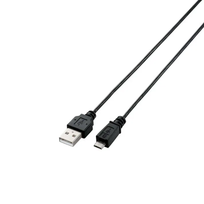極細Micro-USB(A-MicroB)ケーブル ブラック 0.5m U2C-AMBX05BK メーカー在庫品