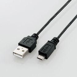 極細Micro-USB(A-MicroB)ケーブル ブラック 1.0m U2C-AMBX10BK パソコン・周辺機器 極細Micro-USB(A-MicroB)ケーブル ブラック 1.0m U2C-AMBX10BK パソコン・周辺機器