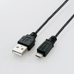 極細Micro-USB(A-MicroB)ケーブル ブラック 2.0m U2C-AMBX20BK パソコン・周辺機器 極細Micro-USB(A-MicroB)ケーブル ブラック 2.0m U2C-AMBX20BK パソコン・周辺機器