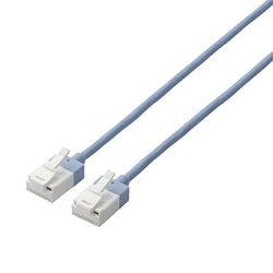 LAN�P�[�u�� CAT6A �X�[�p�[�X���� �ܐ܂�h�~ 0.5m �u���[ �p�\�R���E���Ӌ@��