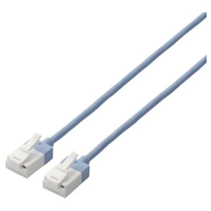 LANケーブル CAT6A スーパースリム 爪折れ防止 3.0m ブルー