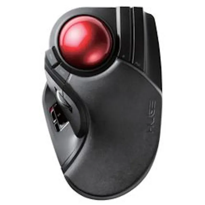 トラックボールマウス 大玉 8ボタン チルト機能 無線 ブラック