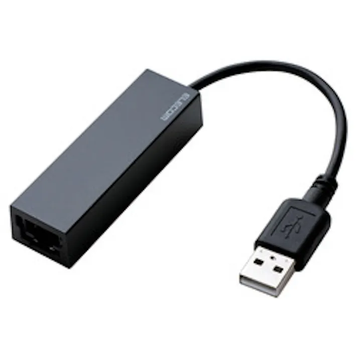 有線LANアダプタ USB2.0 Type-A ブラック EDC-FUA2-B メーカー在庫品