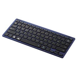 Bluetoothミニキーボード パンタグラフ式 軽量 マルチOS対応 ブルー メーカー在庫品 マウス・キーボード・入力機器 Bluetoothミニキーボード パンタグラフ式 軽量 マルチOS対応 ブルー メーカー在庫品 マウス・キーボード・入力機器