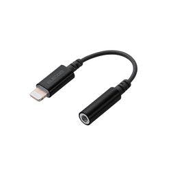 Lightning-4極イヤホン端子 変換ケーブル デザイン高耐久 ブラック メーカー在庫品 パソコン・周辺機器 Lightning-4極イヤホン端子 変換ケーブル デザイン高耐久 ブラック メーカー在庫品 パソコン・周辺機器