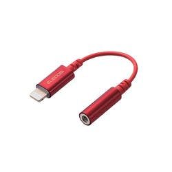 Lightning-4極イヤホン端子 変換ケーブル デザイン高耐久 レッド メーカー在庫品 パソコン・周辺機器 Lightning-4極イヤホン端子 変換ケーブル デザイン高耐久 レッド メーカー在庫品 パソコン・周辺機器