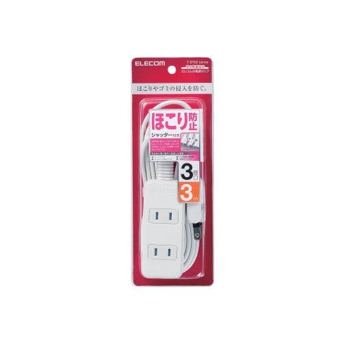 シャッタータップ 3個口 3m ホワイト T-ST02-22330WH メーカー在庫品 電源ケーブル・延長コード シャッタータップ 3個口 3m ホワイト T-ST02-22330WH メーカー在庫品 電源ケーブル・延長コード