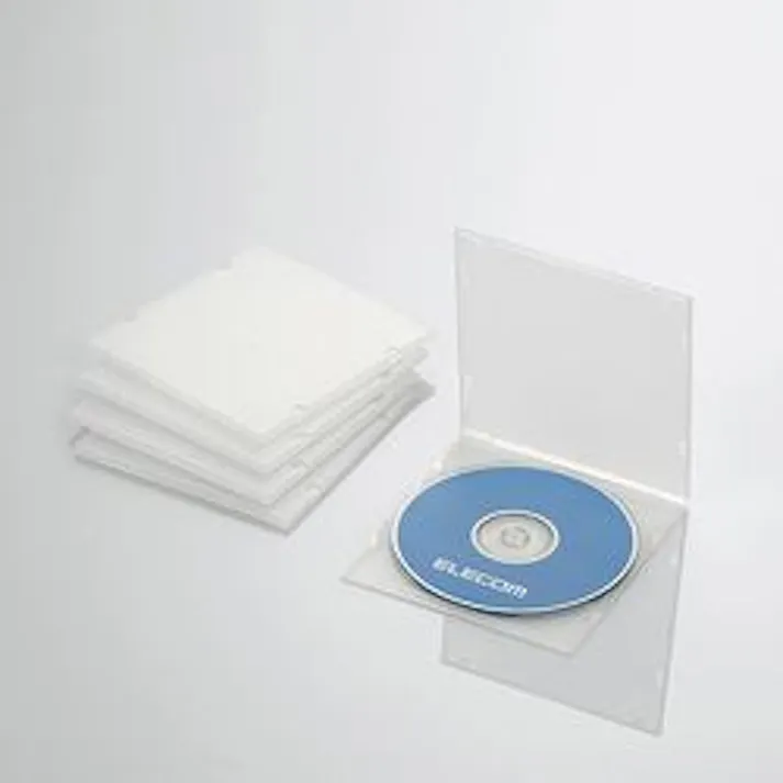 CD DVDスリムPPケース 1枚収納 5パック クリア CCD-JPCS5CR