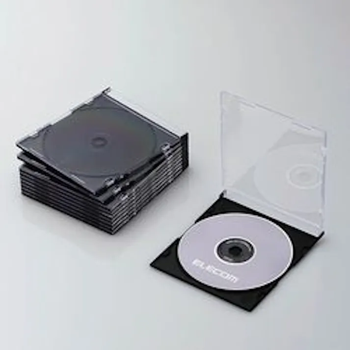 CD DVDスリムプラケース 1枚収納 10パック ブラック CCD-JSCS10BK メーカー在庫品