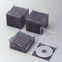 CD DVDスリムプラケース 1枚収納 50パック クリアブラック パソコン・周辺機器 CD DVDスリムプラケース 1枚収納 50パック クリアブラック パソコン・周辺機器
