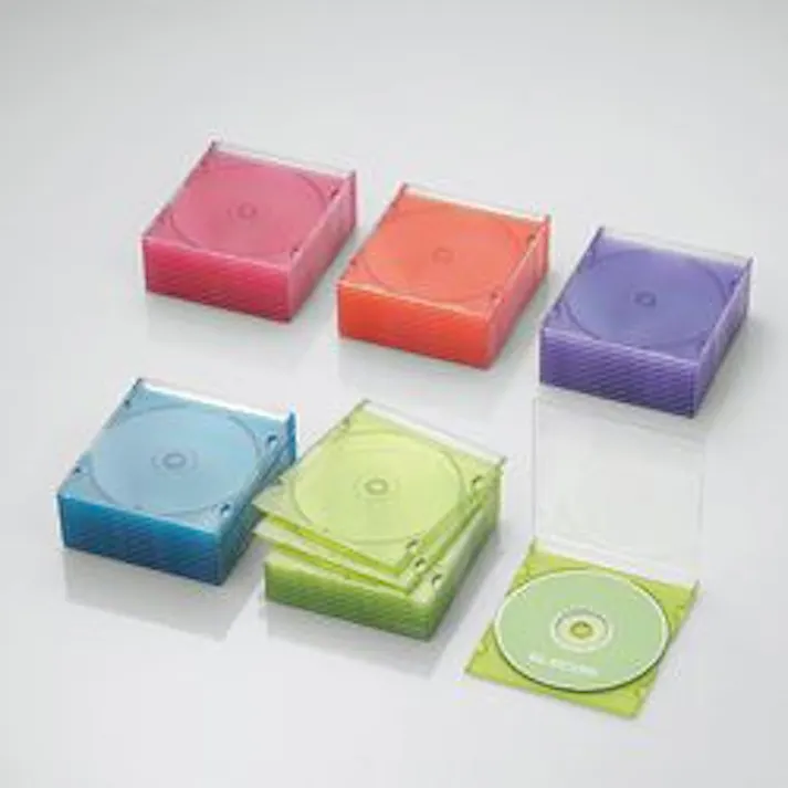 CD DVDスリムプラケース 1枚収納 50パック アソート CCD-JSCS50ASO メーカー在庫品
