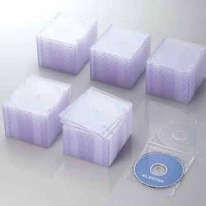 CD DVDスリムプラケース 1枚収納 100パック クリア CCD-JSCS100CR メーカー在庫品