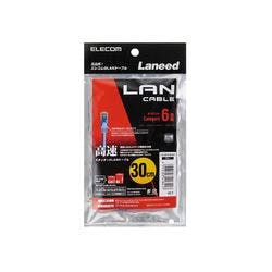 LANケーブル CAT6 準拠 0.3m ブルー LD-GPN BU03