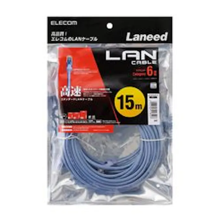 LANケーブル CAT6 準拠 15m ブルー LD-GPN BU15 メーカー在庫品