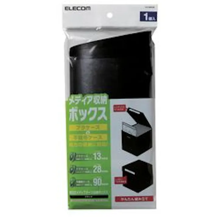 組立式DVD CDケース収納BOX ブラック CCD-MB01BK メーカー在庫品