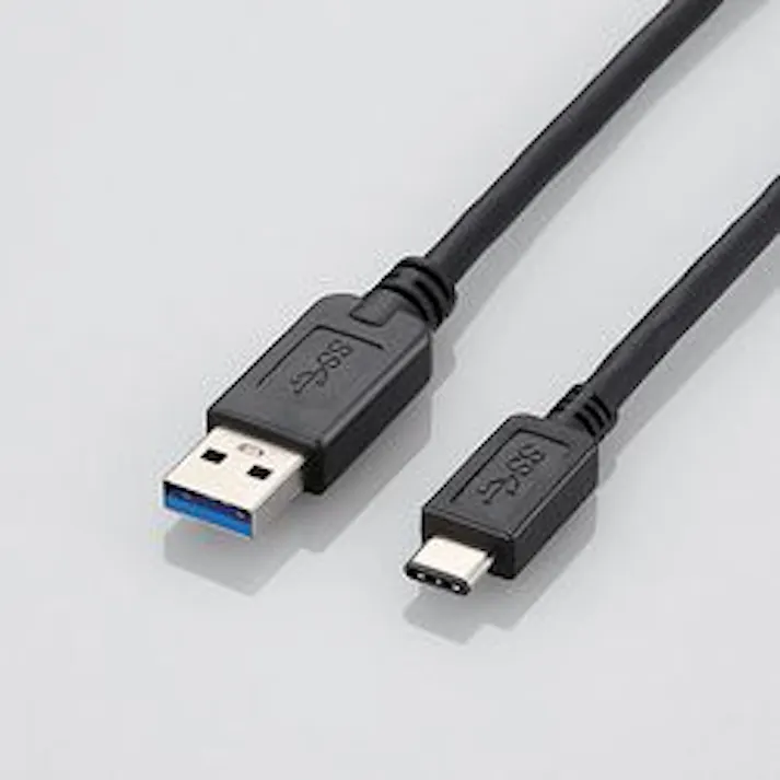 USB3.1ケーブル A-Cタイプ ノーマル 1.5m ブラック USB3-AC15BK メーカー在庫品