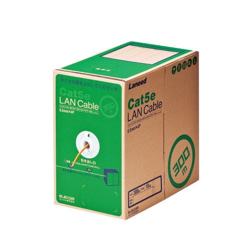 RoHS対応LANケーブル CAT5E 300m オレンジ 簡易パッケージ パソコン・周辺機器 RoHS対応LANケーブル CAT5E 300m オレンジ 簡易パッケージ パソコン・周辺機器