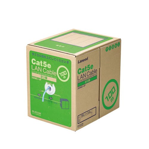RoHS対応LANケーブル CAT5E 100m ブルー 簡易パッケージ ヨリ線仕様 パソコン・周辺機器 RoHS対応LANケーブル CAT5E 100m ブルー 簡易パッケージ ヨリ線仕様 パソコン・周辺機器