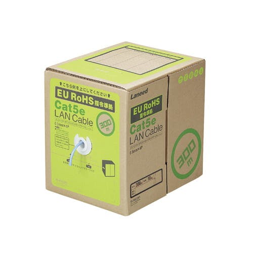 RoHS対応LANケーブル CAT5E 300m ブルー 簡易パッケージ ヨリ線仕様 パソコン・周辺機器 RoHS対応LANケーブル CAT5E 300m ブルー 簡易パッケージ ヨリ線仕様 パソコン・周辺機器