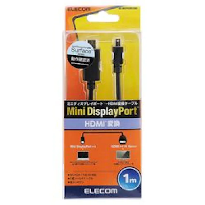 Mini DisplayPort-HDMI変換ケーブル 1m ブラック AD-MDPHDMI10BK メーカー在庫品