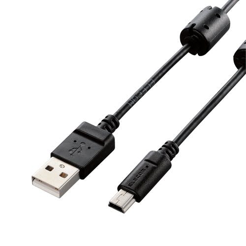 デジカメ用USBケーブル miniB フェライトコア 0.5m DGW-MF05BK メーカー在庫品 パソコン・周辺機器 デジカメ用USBケーブル miniB フェライトコア 0.5m DGW-MF05BK メーカー在庫品 パソコン・周辺機器