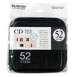 CD DVDケース セミハード ファスナー付 52枚入 ブラック CCD-H52BK パソコン・周辺機器 CD DVDケース セミハード ファスナー付 52枚入 ブラック CCD-H52BK パソコン・周辺機器