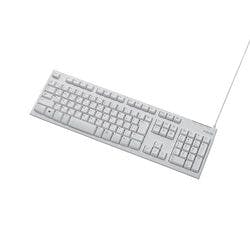 メンブレン式キーボード 108キー USB 1000万回高耐久 ホワイト Rohs メーカー在庫品 マウス・キーボード・入力機器 メンブレン式キーボード 108キー USB 1000万回高耐久 ホワイト Rohs メーカー在庫品 マウス・キーボード・入力機器