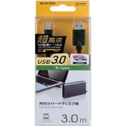 USB3.0ケーブル(A-B) 3.0m ブラック USB3-AB30BK メーカー在庫品 パソコン・周辺機器 USB3.0ケーブル(A-B) 3.0m ブラック USB3-AB30BK メーカー在庫品 パソコン・周辺機器