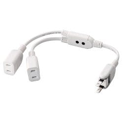 延長コード 電源タップ 0.2m 2ピン 2個口 ACアダプタを2個つなげるケーブル メーカー在庫品 電源ケーブル・延長コード 延長コード 電源タップ 0.2m 2ピン 2個口 ACアダプタを2個つなげるケーブル メーカー在庫品 電源ケーブル・延長コード