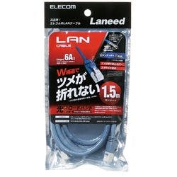 c܂h~LANP[u(Cat6A) 1.5m u[ LD-GPAT BU15 p\REӋ@
