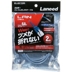 �c���܂�h�~LAN�P�[�u��(Cat6A) 2.0m �u���[ LD-GPAT BU20 �p�\�R���E���Ӌ@��