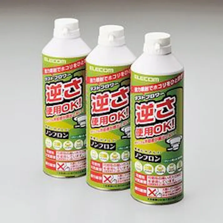エアダスター エコ ノンフロン 350ml 逆サ使用可能 ノズル付キ AD-ECOMT