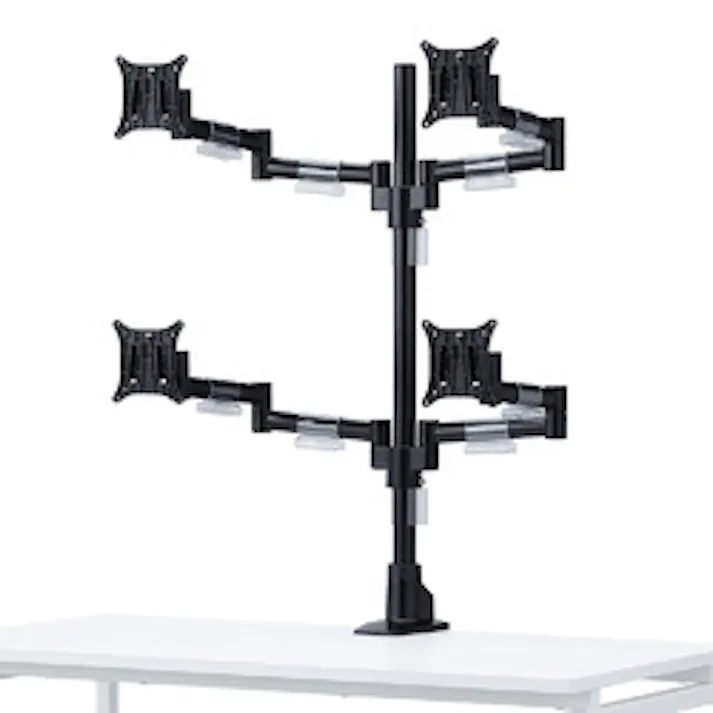 水平多関節液晶モニタアーム(4面) CR-LA1505BK メーカー在庫品