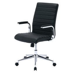 PUレザーチェア ブラック SNC-L12BK メーカー在庫品 オフィス家具 PUレザーチェア ブラック SNC-L12BK メーカー在庫品 オフィス家具