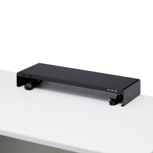 電源タップ+USBポート付き机上ラック(W600×D200 ブラック) メーカー在庫品 オフィス家具 電源タップ+USBポート付き机上ラック(W600×D200 ブラック) メーカー在庫品 オフィス家具