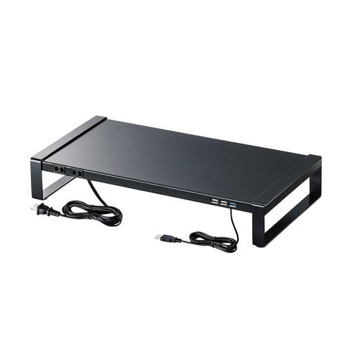 MR-LC204BKN 電源タップ+USBハブ付き机上ラック(W500) メーカー在庫品 オフィス家具 MR-LC204BKN 電源タップ+USBハブ付き机上ラック(W500) メーカー在庫品 オフィス家具