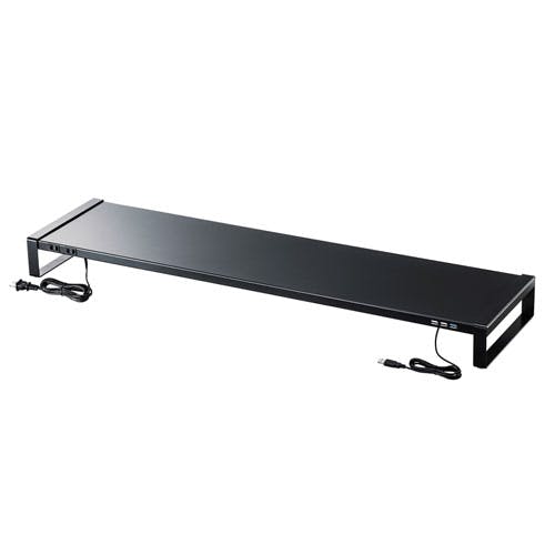 MR-LC206BKN 電源タップ+USBハブ付き机上ラック(W1000) メーカー在庫品 オフィス家具 MR-LC206BKN 電源タップ+USBハブ付き机上ラック(W1000) メーカー在庫品 オフィス家具
