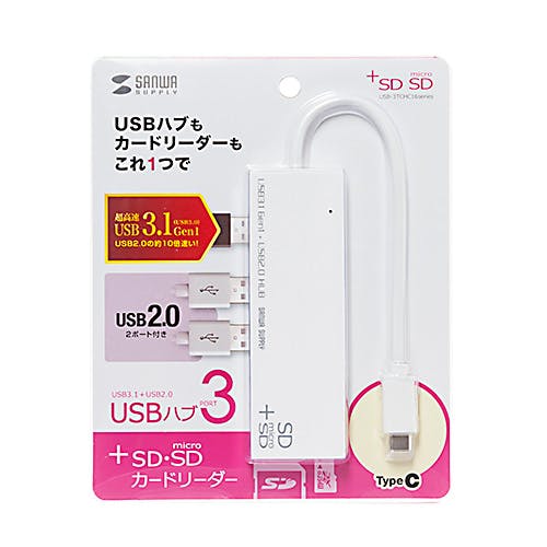USB Type Cコンボハブ カードリーダー付き ホワイト USB-3TCHC16W メーカー在庫品 パソコン・周辺機器 USB Type Cコンボハブ カードリーダー付き ホワイト USB-3TCHC16W メーカー在庫品 パソコン・周辺機器